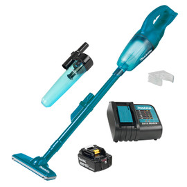 Makita DCL180SFX2 - 18V LXT Cordless 650ml Vacuum Cleaner w/Cyclone Attachment, Teal (3.0Ah Kit)