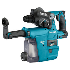 Makita DHR242RTEW - 18V LXT Brushless Cordless 15/16" SDS-PLUS Rotary Hammer w/DX06 Dust Extraction Attachment (5.0 Ah x2 Kit)