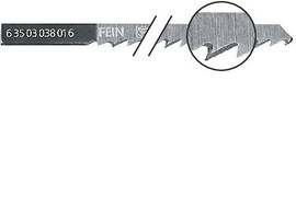 Fein 63503038016 - Jigsaw Blades Z 22-38 For Aste 638 3-1/2 In. Tpi 6 (5-Pack)