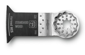 Fein 63502226270 - Oscillating Starlock Curved E-Cut Blade Standard Hcs 50X50Mm (3-Pack)