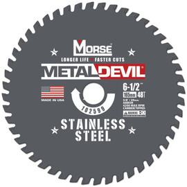 MK Morse CSM6504820FSSC - 6-1/2" x 48 Tooth Stainless Steel Cutting Blade - Multi-Arbor