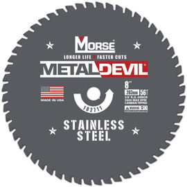 MK Morse CSM856FSSC - 8" x 56 Tooth Stainless Steel Cutting Blade - 5/8" K.O.