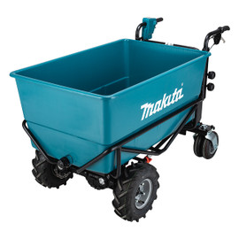 Makita DCU605Z - 36V (18Vx2) LXT Brushless Cordless Power-Assisted Wheelbarrow w/X-Large Flat Bucket and Drain Cap (Tool Only)