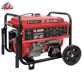King Canada KCG-10001GE - 10,000W Gasoline generator with electric start and wheel kit