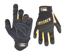 Kuny's Leather 220BL - Pit Crew® Mechanic'S Gloves - Black/Yellow - L