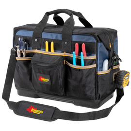 Kuny's Leather PB1553 - 19" Molded Base Contractor'S Closed-Top Tool Bag