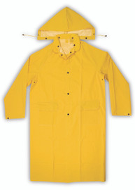 Kuny's Leather R1054X - 2 Piece Heavyweight Pvc Trench Coat - Yellow - (.35Mm Pvc) - 4X