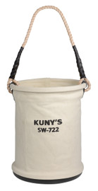 Kuny's Leather SW722 - Plastic Bottom Canvas Bucket - 150Lb Load Rating