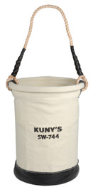 Kuny's Leather SW744 - Leather Bottom Canvas Bucket - 150Lbs Load Rating