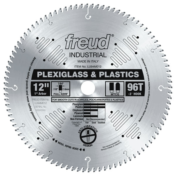 Freud LU94M012 12" Plastic Blade Federated Tool Supply