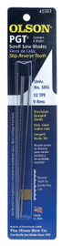 Olson 45502 - Scroll Saw Blade - 12 TPI [#5rg] 0.044 wide x 0.018 thick x 5" long - Precision Ground Skip/Reverse Tooth - Plain End
