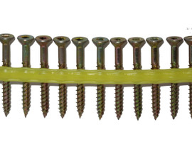 Quik Drive WSNTL134S - Wood Screws 1 3/4-Inch Course Twin Threads, Yellow Zinc Coating *DISCONTINUED*
