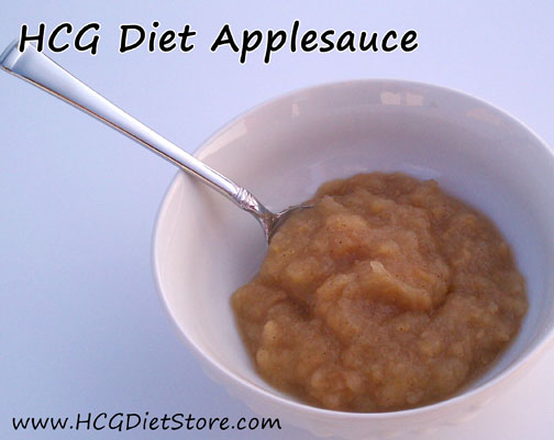 Store-bought apple sauce is not allowed on HCG P2, but you can make your own with this GREAT HCG recipe!