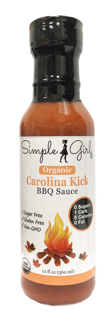 1 bottle - Simple Girl Organic Carolina Kick BBQ Sauce