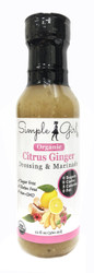 1 bottle - Simple Girl Organic Citrus Ginger Salad Dressing