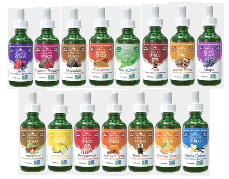 SweetLeaf Stevia Clear and Flavored Sweet Drops HCG Stevia HCG Diet