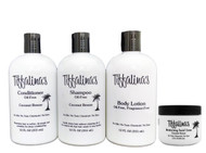 3 bottles and 1 jar - Tiffalina's 4-piece Personal Care Kit