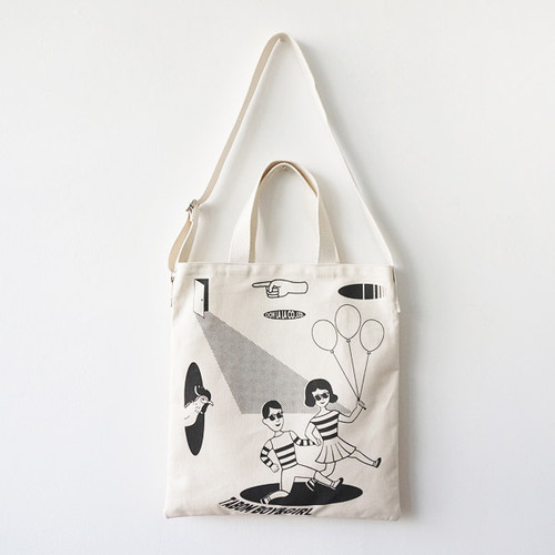 Tabom opened door black tote shoulder bag Tabom opened door black tote shoulder bag