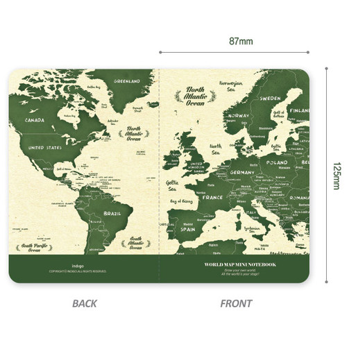 world map plain