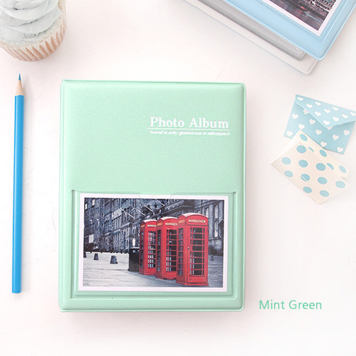 2young 365 days 4x6 slip in mini photo album ver 2 green photo album