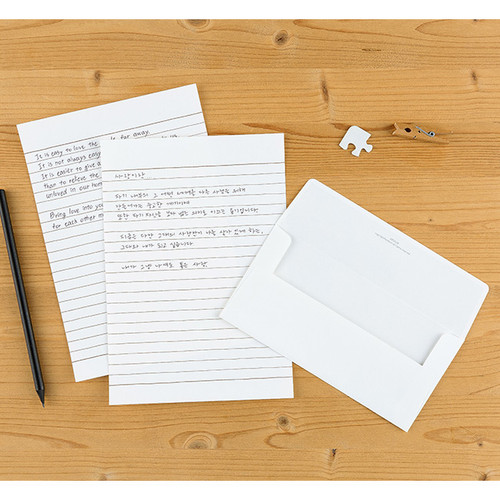 Ardium Simple Letter And Envelope Set Fallindesign