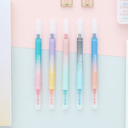 10 Colors double ended highlighter chisel/fine point set 10 Colors double ended highlighter chisel/fine point set