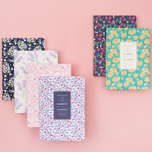 2018 Flower pattern dated weekly journal scheduler 2018 Flower pattern dated weekly journal scheduler