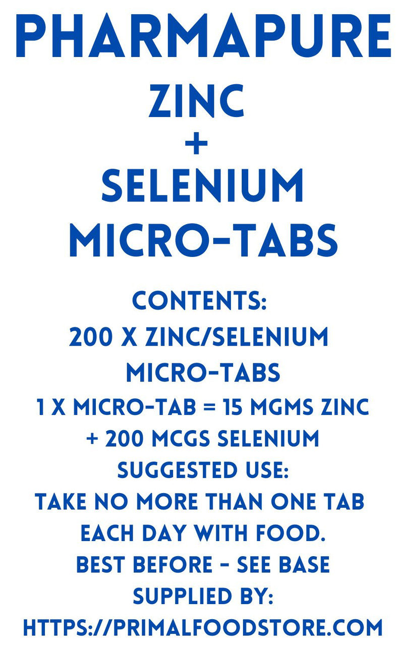 PharmaPure Zinc + Selenium 200 MicroTabs