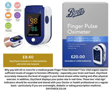 OxyCheck is an essential device if you want to monitor your blood oxygen levels and pulse rate. Batteries and lanyard are included. Guaranteed for 12 months - to make a claim, return to our UK office.
