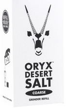 Oryx Desert Salt (Coarse) 250 gram refill for use with our Salt Of The Earth ceramic salt grinder.