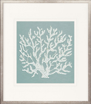 Coral Motif IV (Pale Blue)