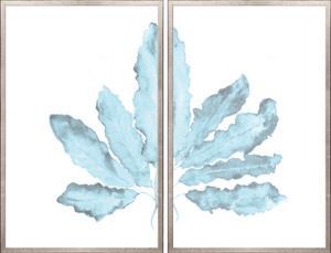 Coral Diptych Pale Blue I