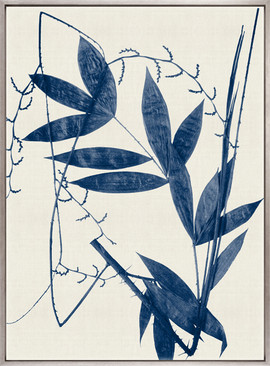 Fanciful Foliage III (Indigo) (Canvas)