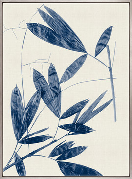 Fanciful Foliage IV (Indigo) (Canvas)