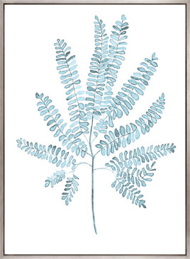 Pale Blue Foliage I (Canvas)