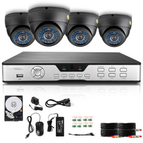 Zmodo 4 channel system with 4 dome cameras