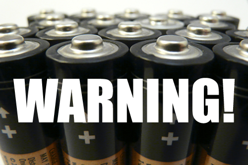 Battery Warning Label