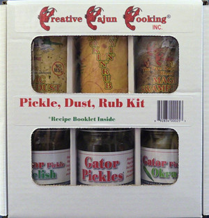 When you want to Cajun it up, use the Pickle, Dust, Rub Kit!  Geaux (Cajun for Go) Party!