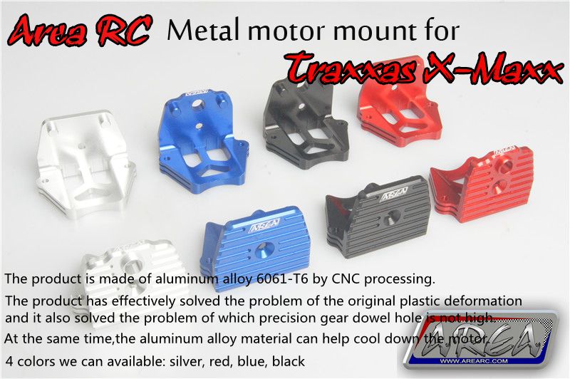 xmaxx metal motor mount blue Dgi racing