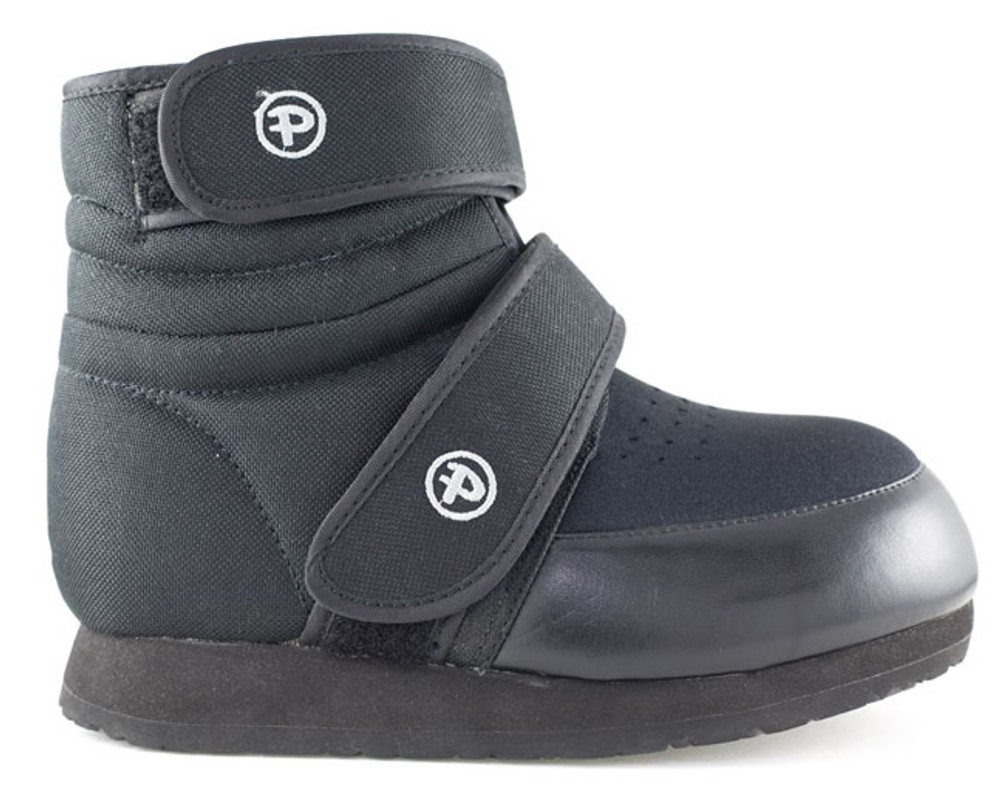 Pedors High Top Black Orthopedic Boot Wide Deep AFO Friendly