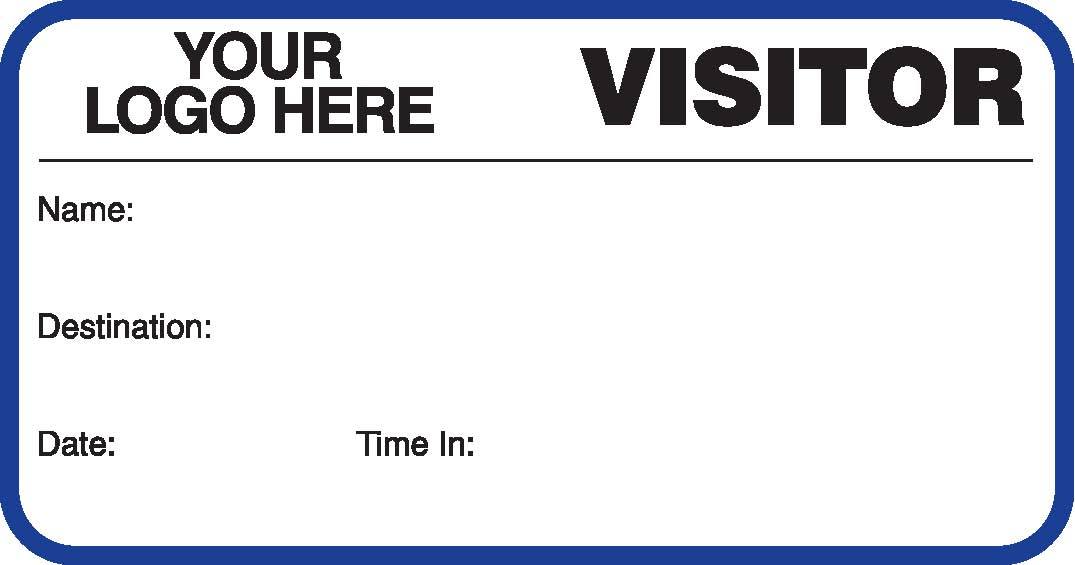 Customized Visitor Label Books Visitor Label