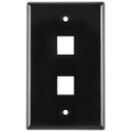 HellermannTyton | FPDUAL-B | DUAL FLUSH FACEPLATE - BROWN   |  Lectro Components