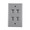 HellermannTyton | FPQUAD-GRY | FOUR PORT FLUSH FACE PLATE  |  Lectro Components