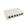 HellermannTyton | SMBSIX-FW | SURFACE MT BOX-SIX PORT OFFWHT |  Lectro Components