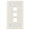 HellermannTyton | FPITRIPLE-FW | 3 PORT FACEPLT W/ID WIN-OFFWHT |  Lectro Components