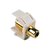 HellermannTyton | RCAFINSERTB-FW | RCA F CONNECTOR, BLK  OFF.WHT  |  Lectro Components