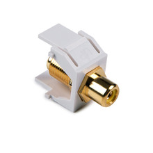 HellermannTyton | RCAFINSERTY-W | RCA F CONNECTOR YELLOW, WHITE  |  Lectro Components