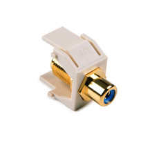 HellermannTyton | RCAFINSERTBL-FW | RCA F CONNECTOR W/BLUE STRIPE  |  Lectro Components