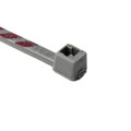 HellermannTyton | T18R8-2K2 | T18R-8-2 GRY/RED STRIP TIE 4"  |  Lectro Components