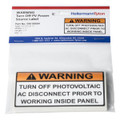 HellermannTyton | 596-00664 | WARNING TURN OFF PV 10/PK   |  Lectro Components